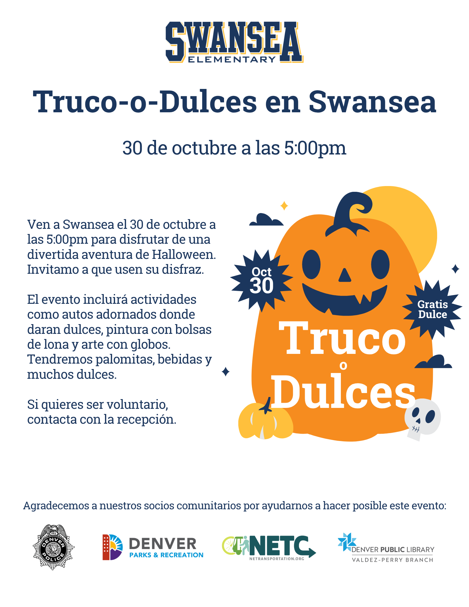 Trunk or Treat Flyer- Spanish