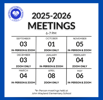 Meeting dates