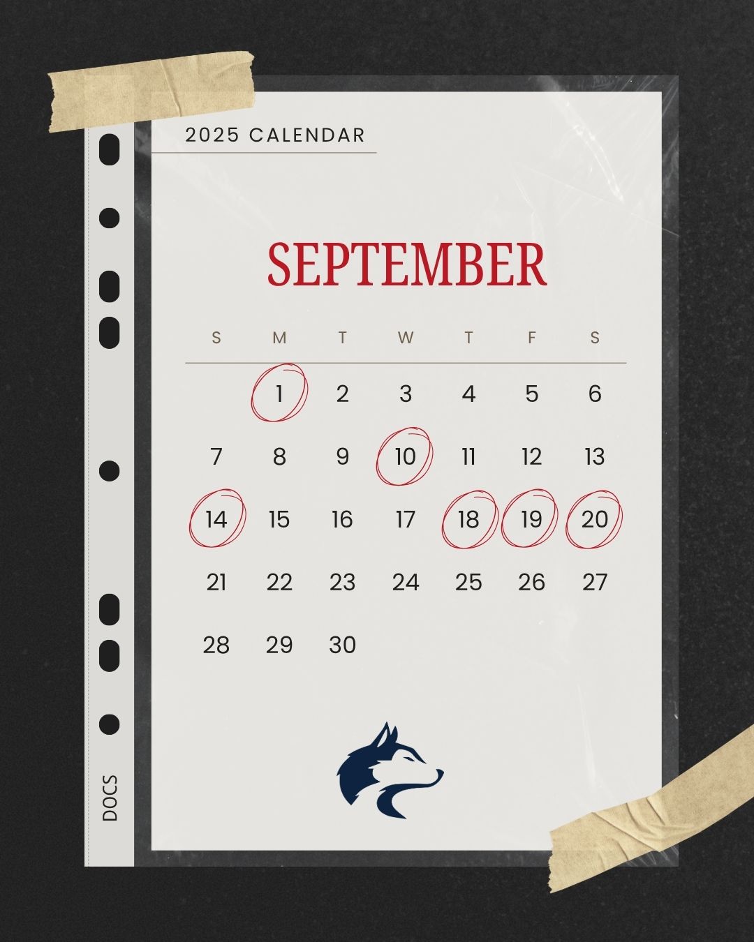 Sept. Calendar