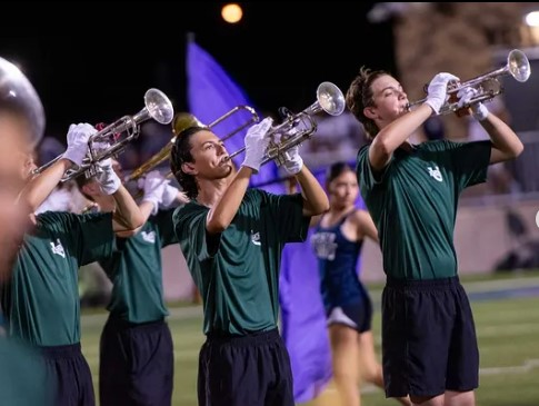 Band in Action on Friday Night - Trumpets