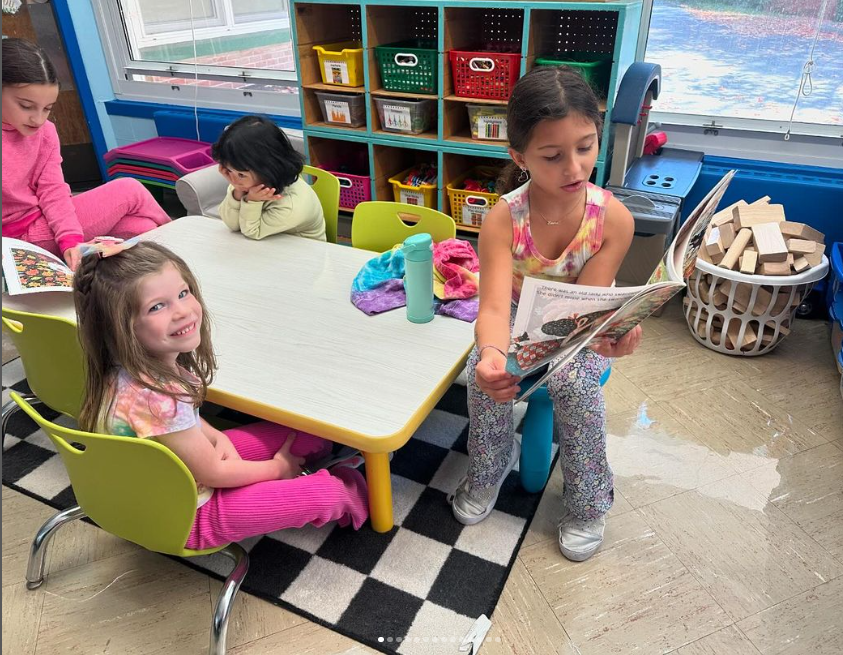 Lafayette Lions: 3rd graders reading to kindergarten friends