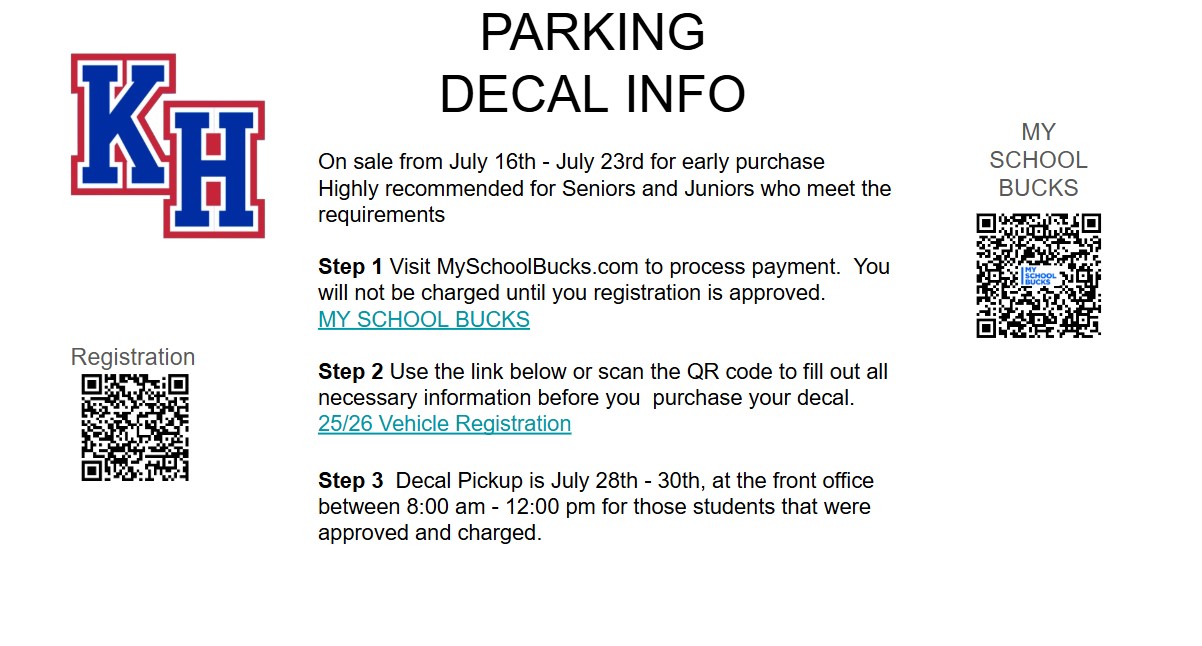 Summer Parking Decal sale