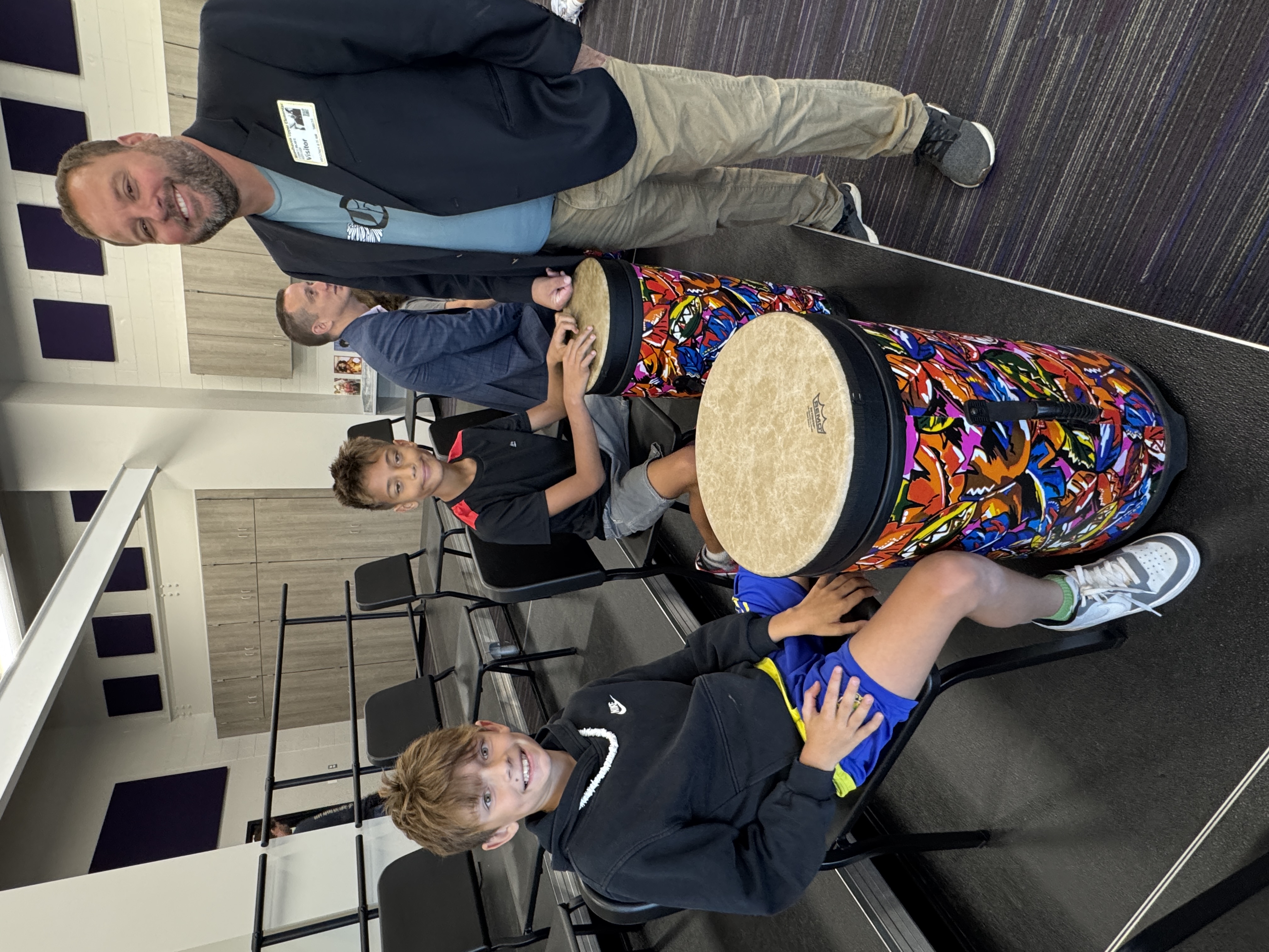 teacher of the year and students