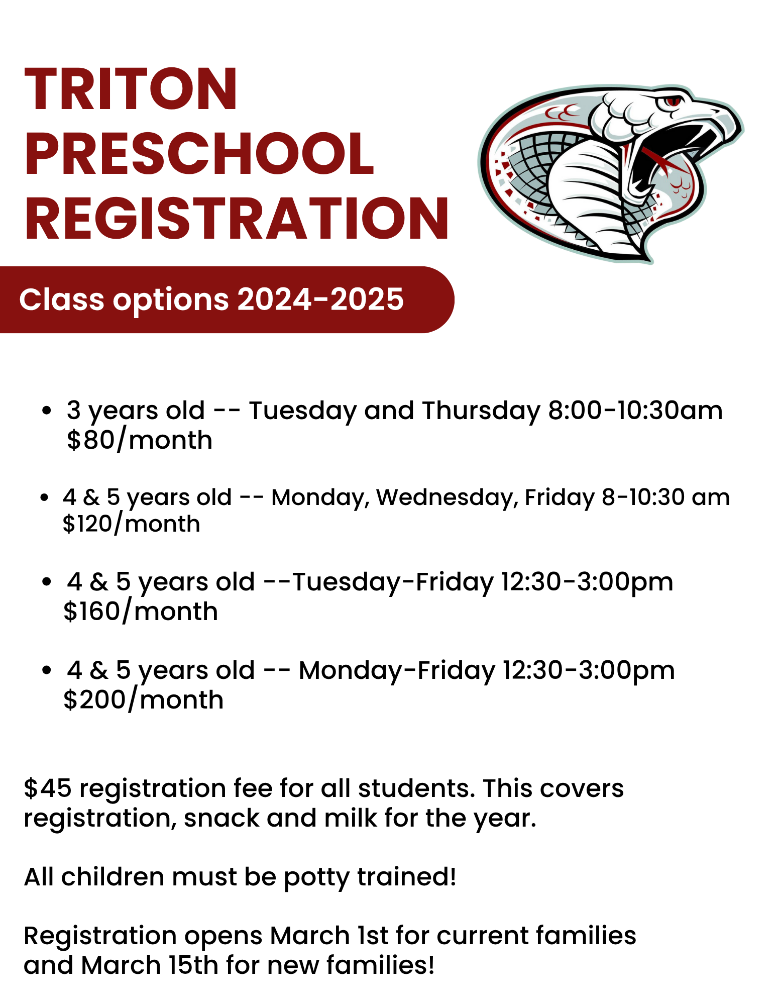 prek reg