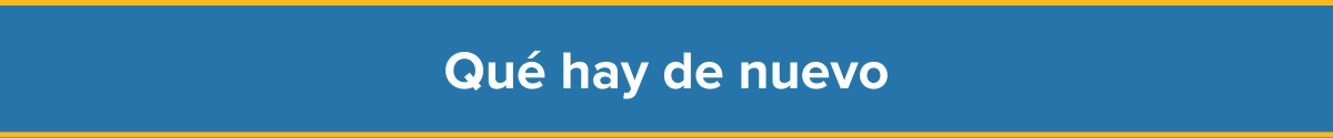 Que hay de nuevo