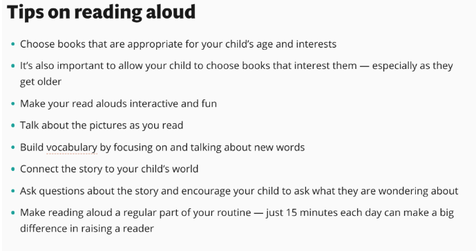 Tips on Reading Aloud