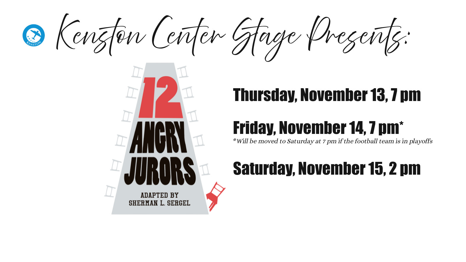 Kenston Center Stage Fall Play