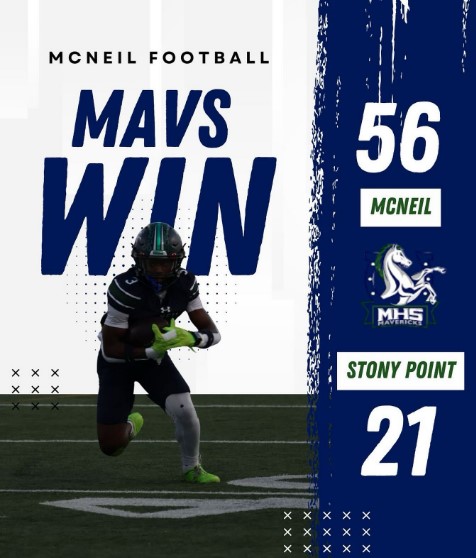 Maverick Football beat Stoney Point 56 - 21 Friday Night!