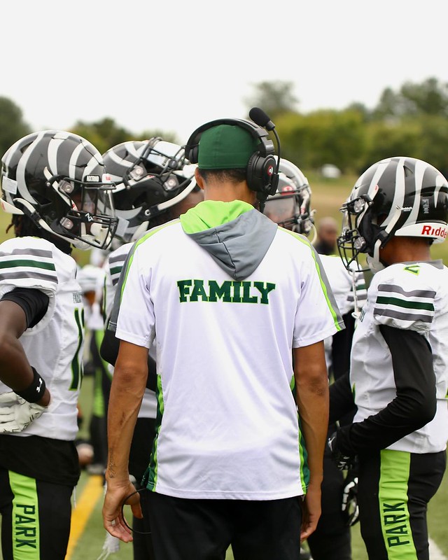 Forest Park Football Huddle