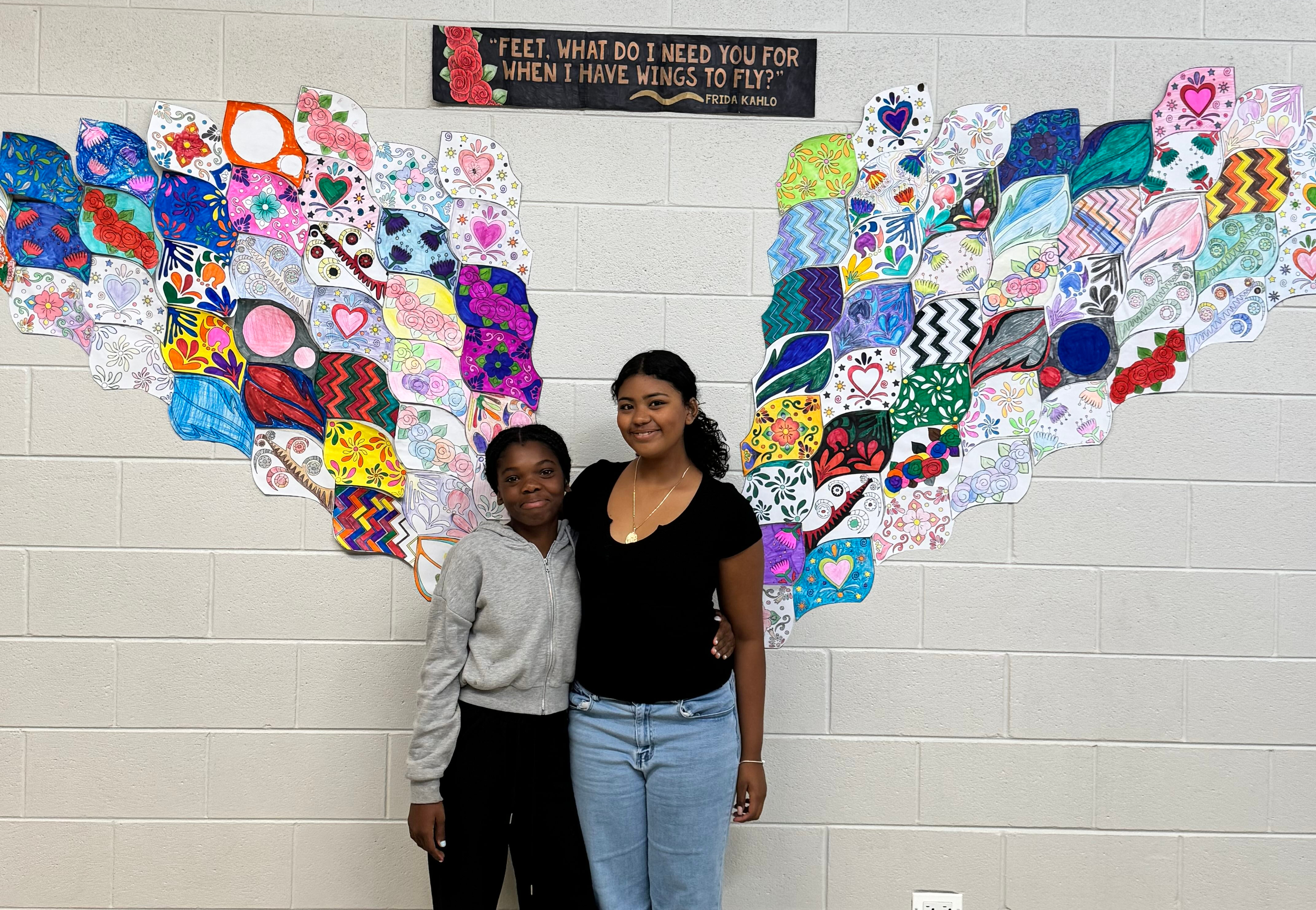 frida kahlo inspired mural