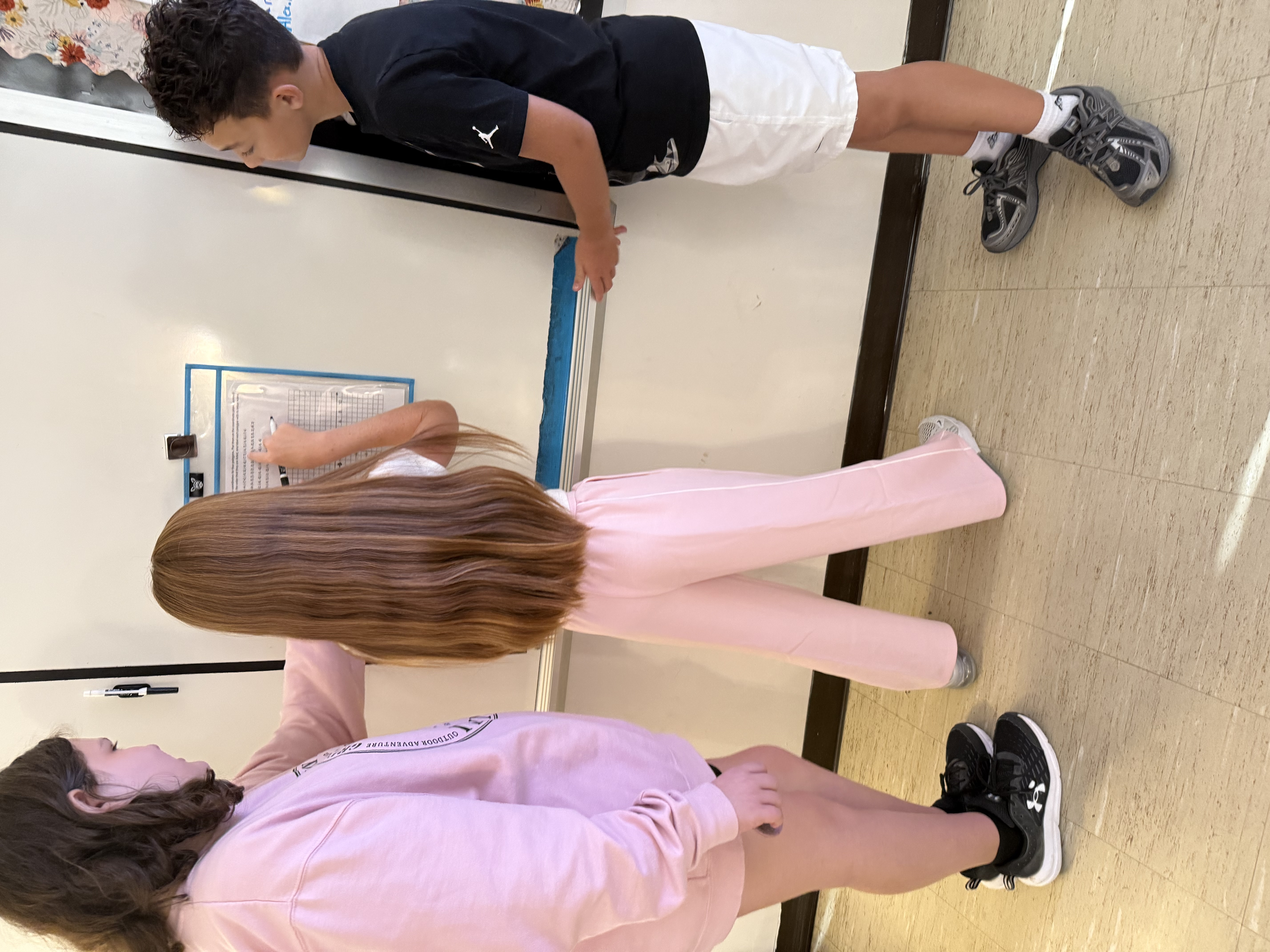 6th Grade Math at the Vertical Whiteboards