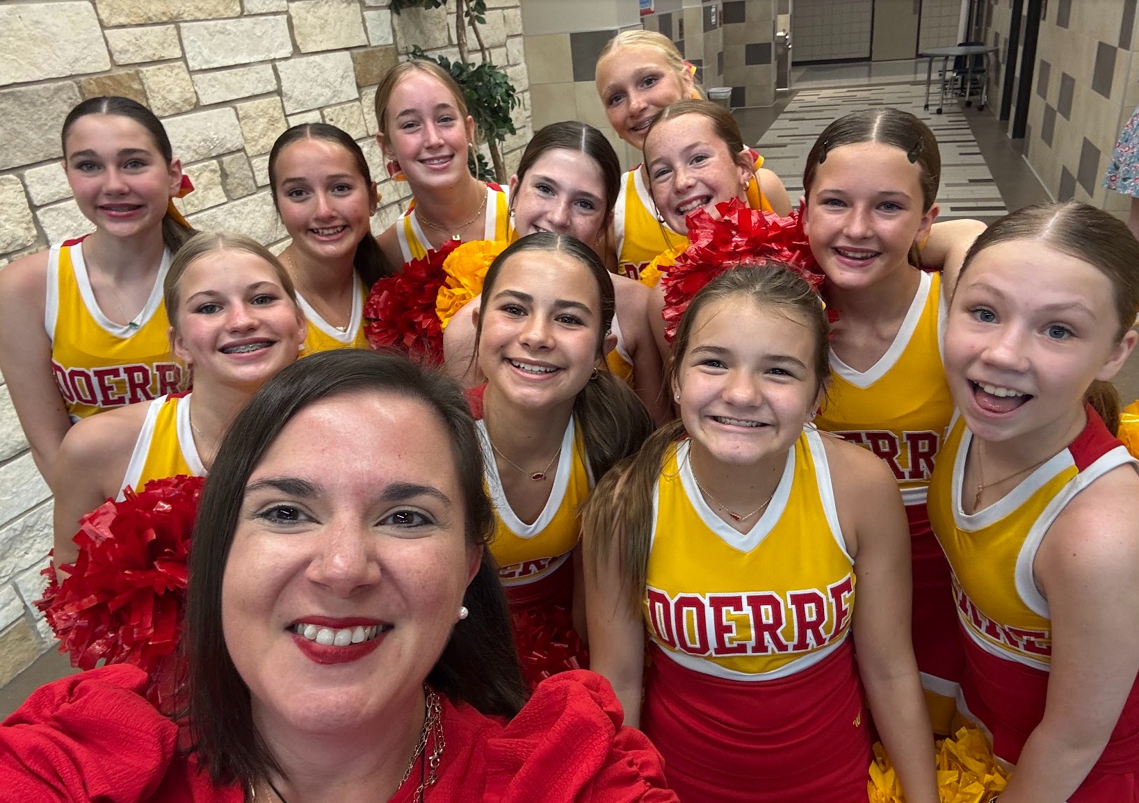 Cheerleaders on day one! 