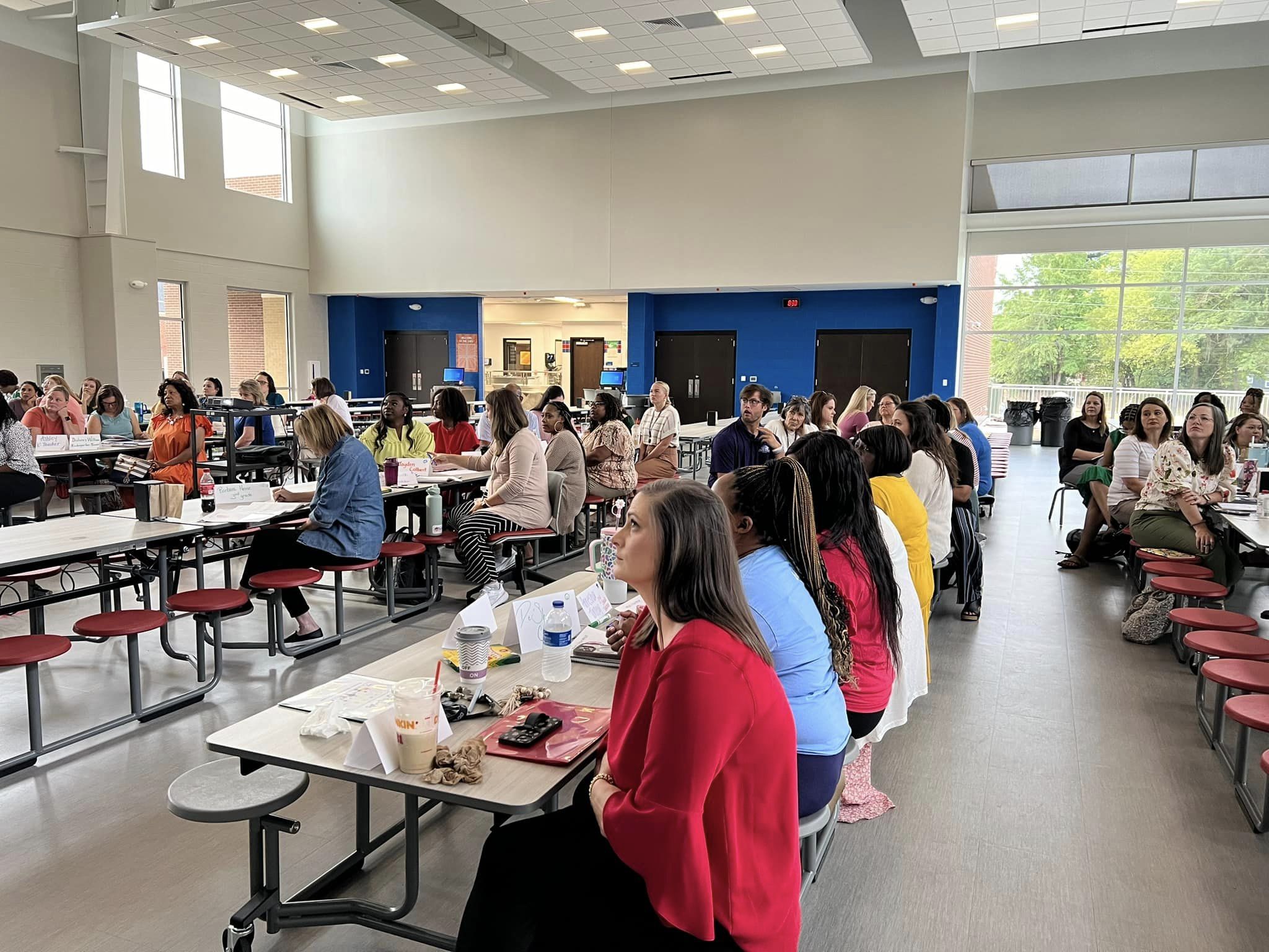 student giving a hi five