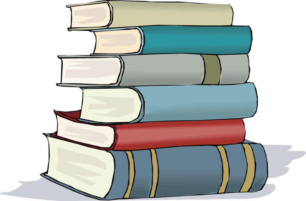 Library Books Clipart