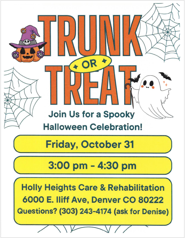 Holly heights halloween flyer