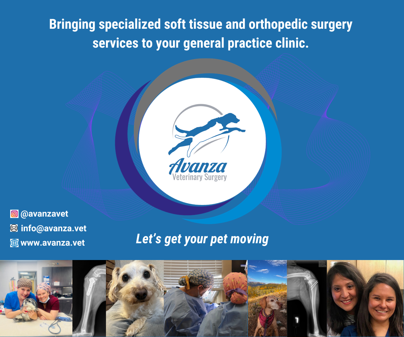 Sponsor advertising for veterinary surgery