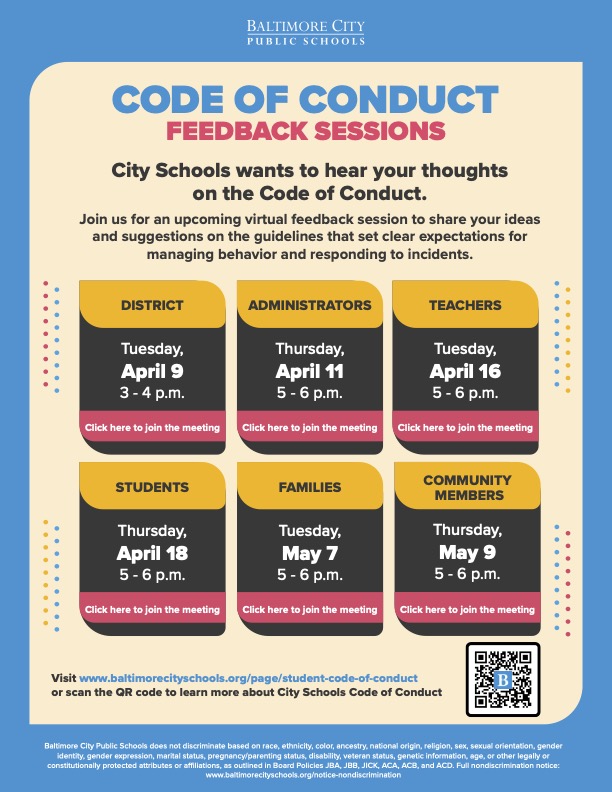 code of conduct flyer