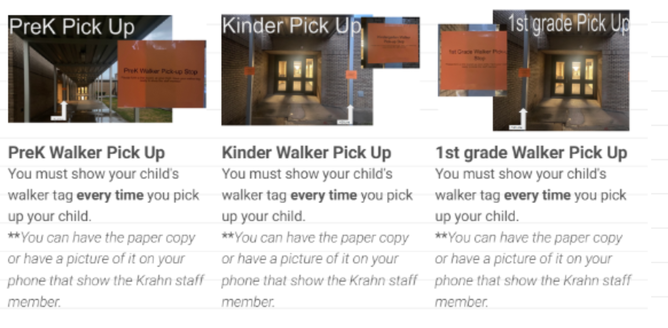 EC/PreK -1st Walkers