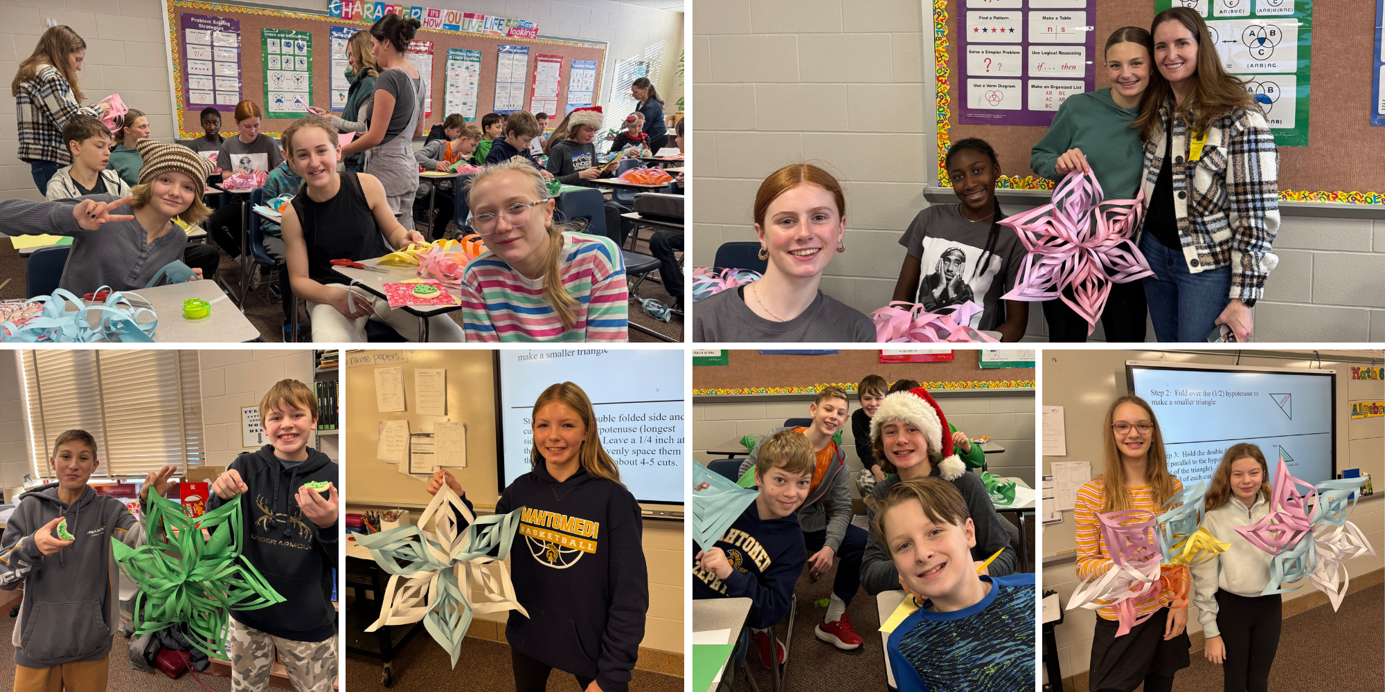7th Grade Snowflakes
