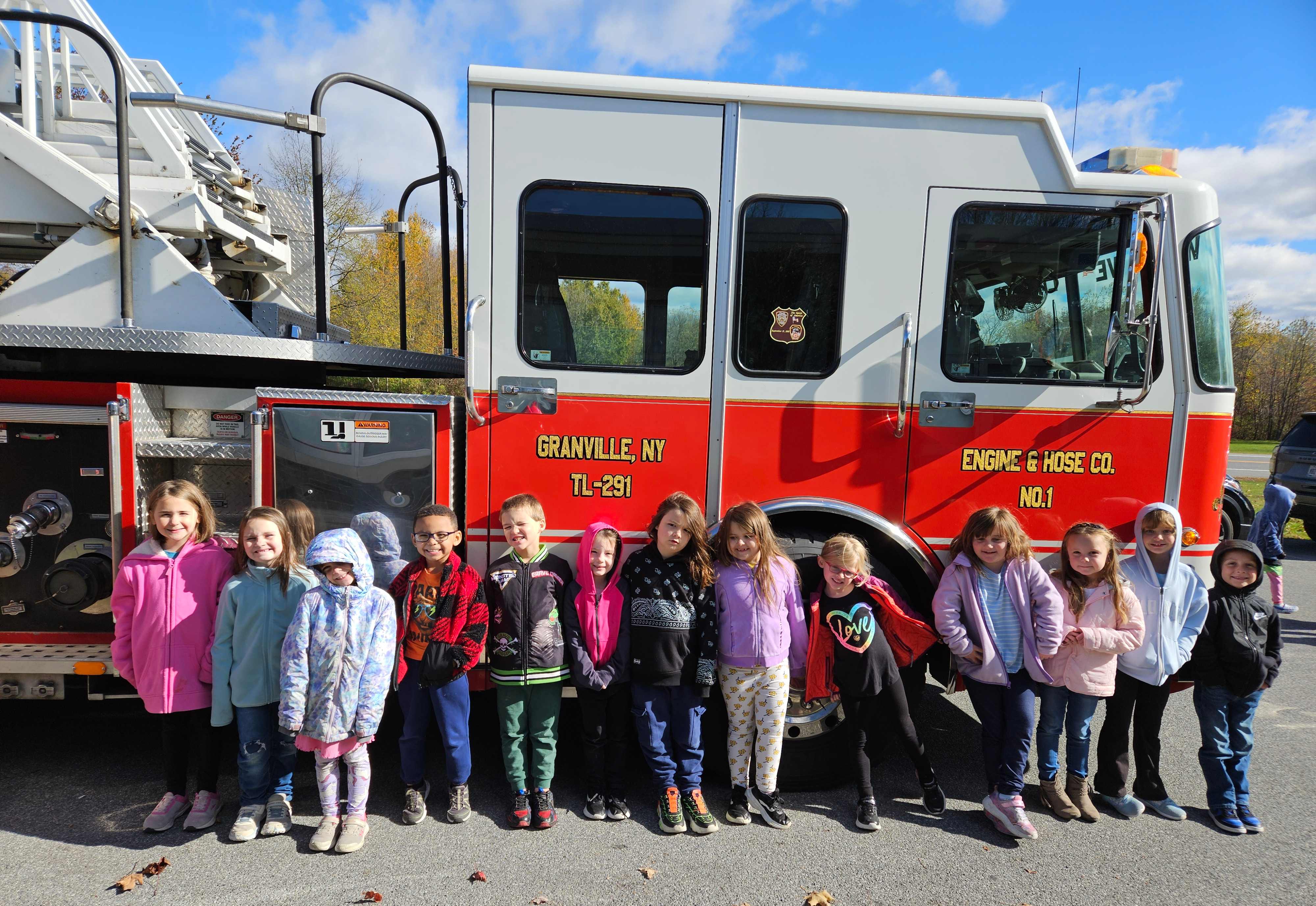MJT Students at Fire Safety Lesson