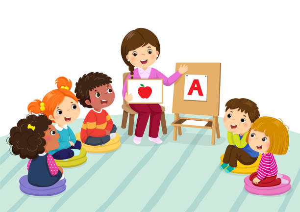 students with teacher