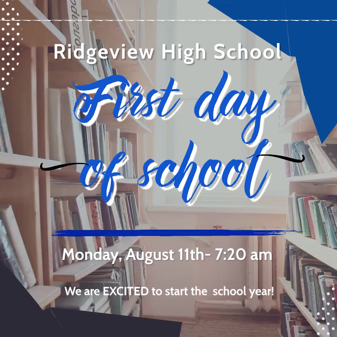 image that shares the first day of school is monday, August 11th at 7:20