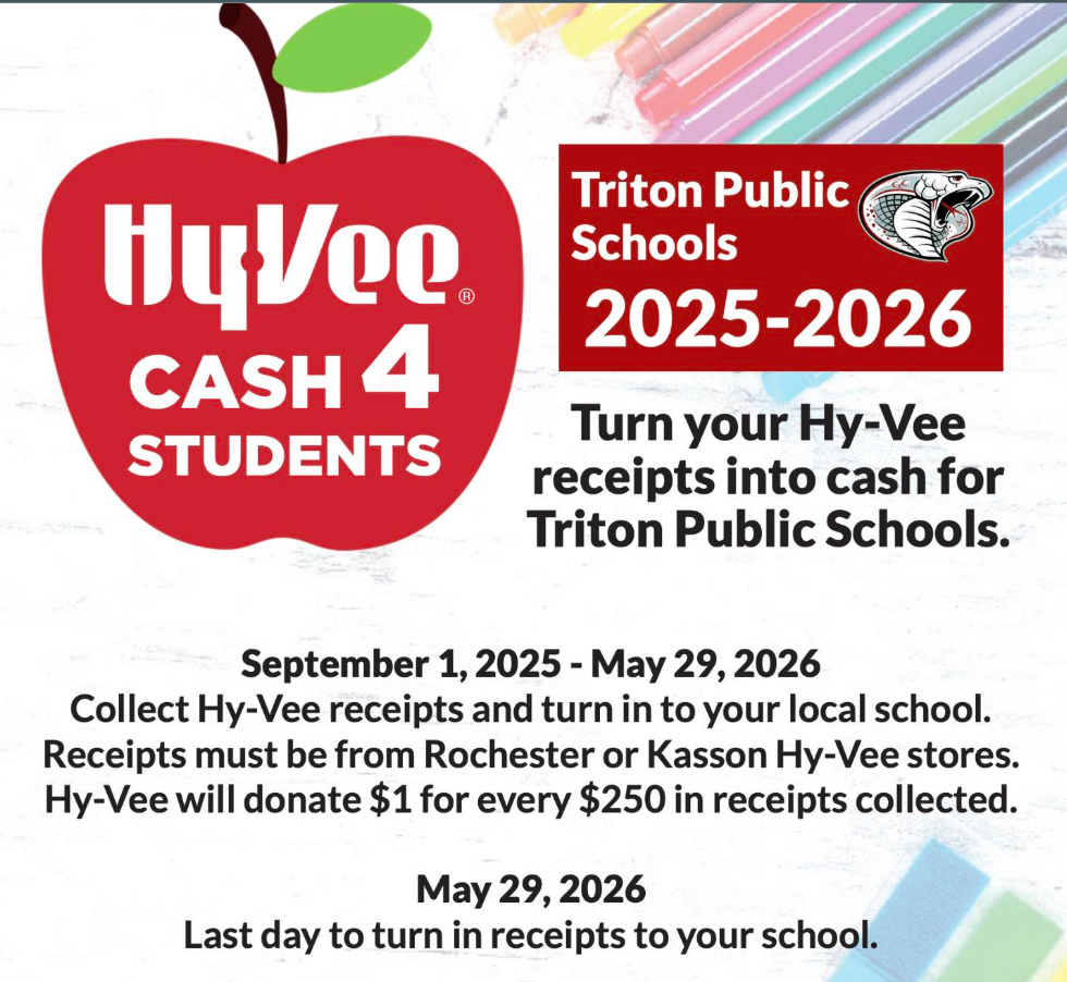 HYVEE CASH 4 Students
