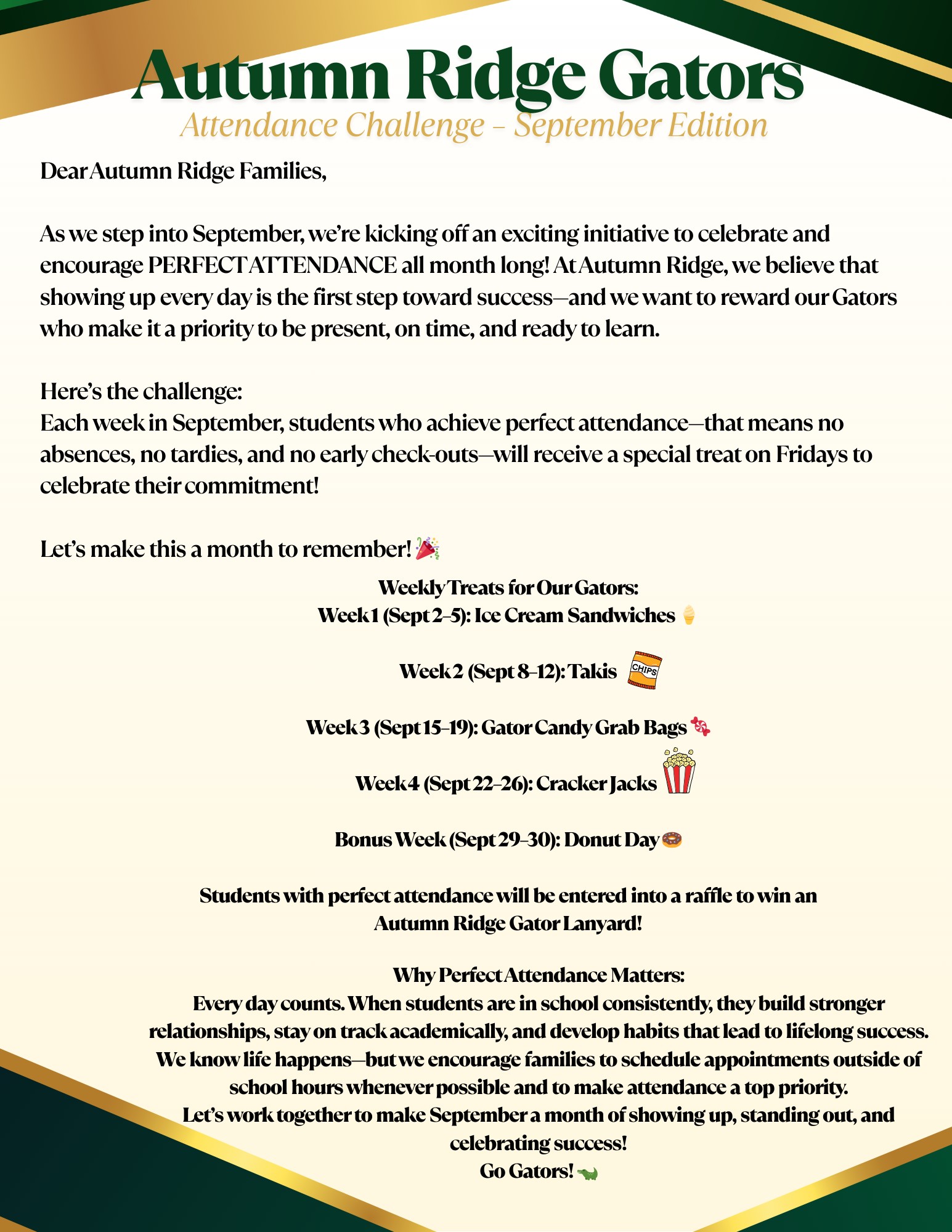 September Attendance Challenge