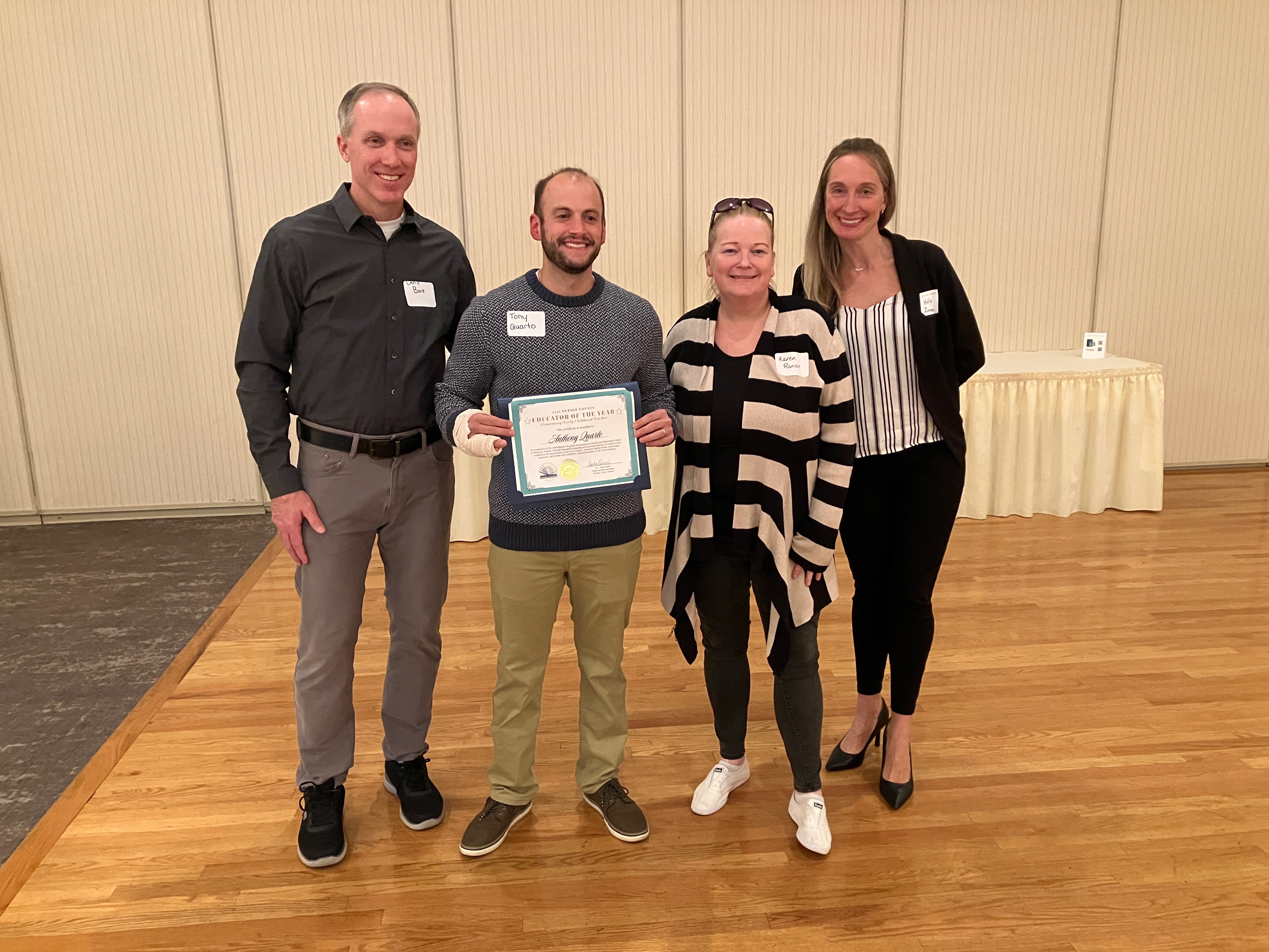 Anthony Quarto - Educator of the Year