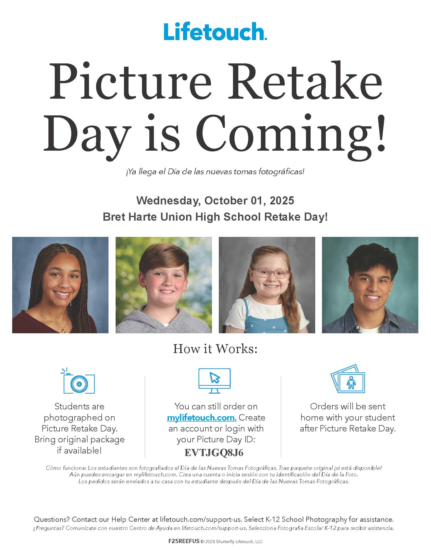 Lifetouch Retake Flier