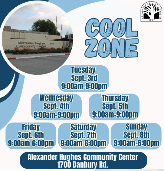 Claremont Cool Zone Times and Location