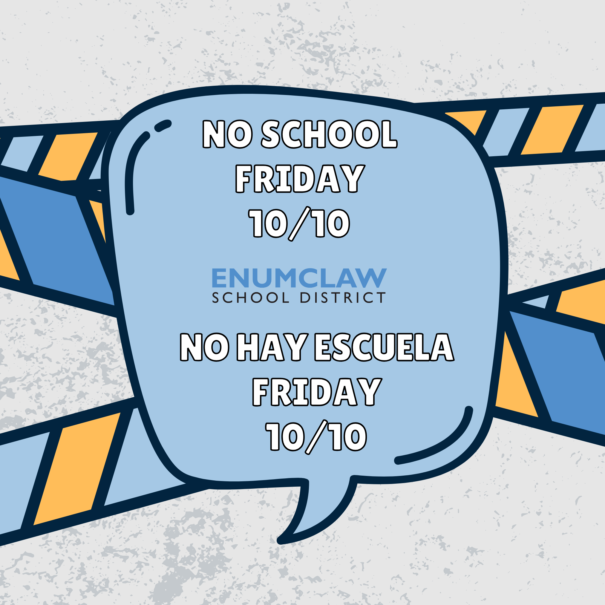 No School Friday 10/10
