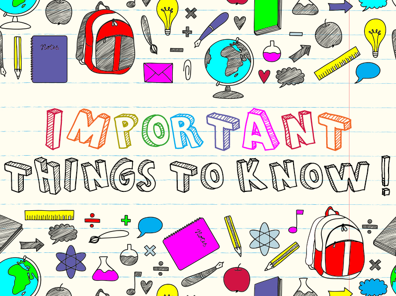 Important THings to Know