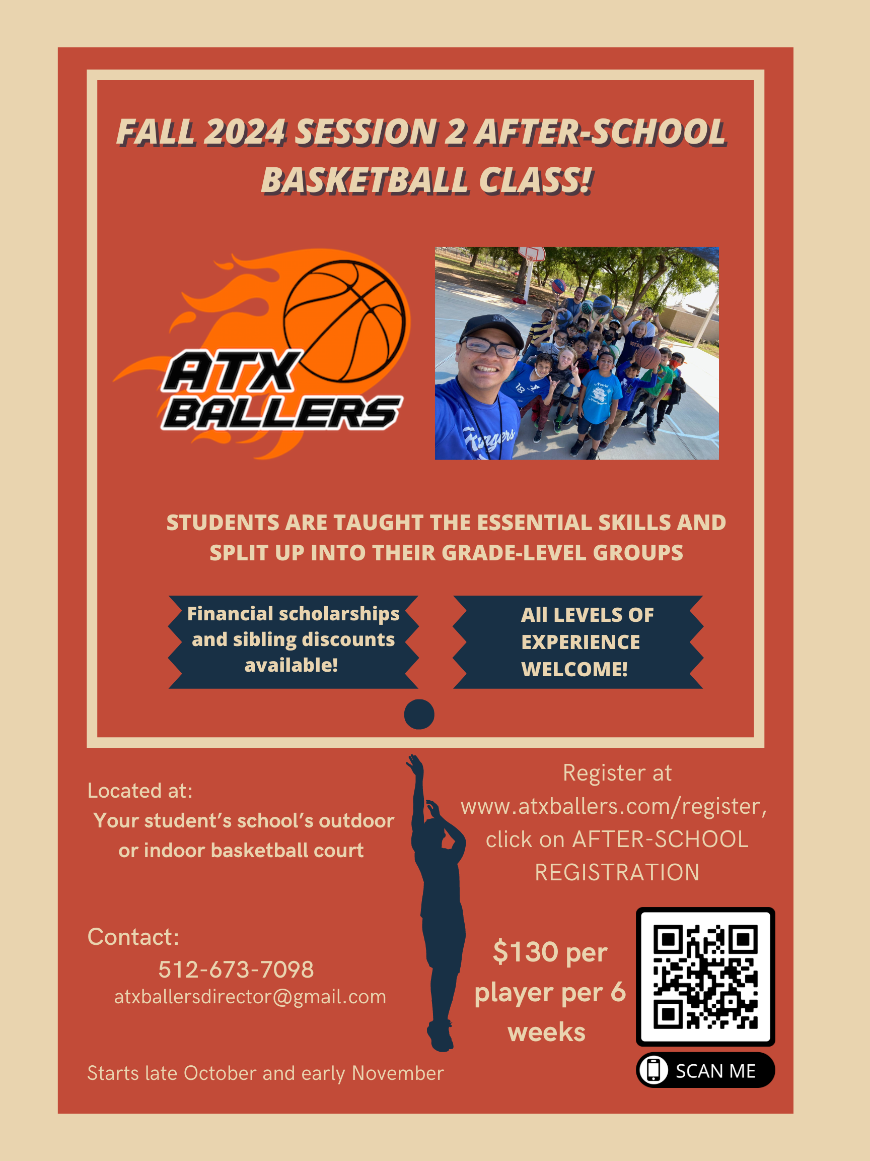 Flyer for ATX Ballers