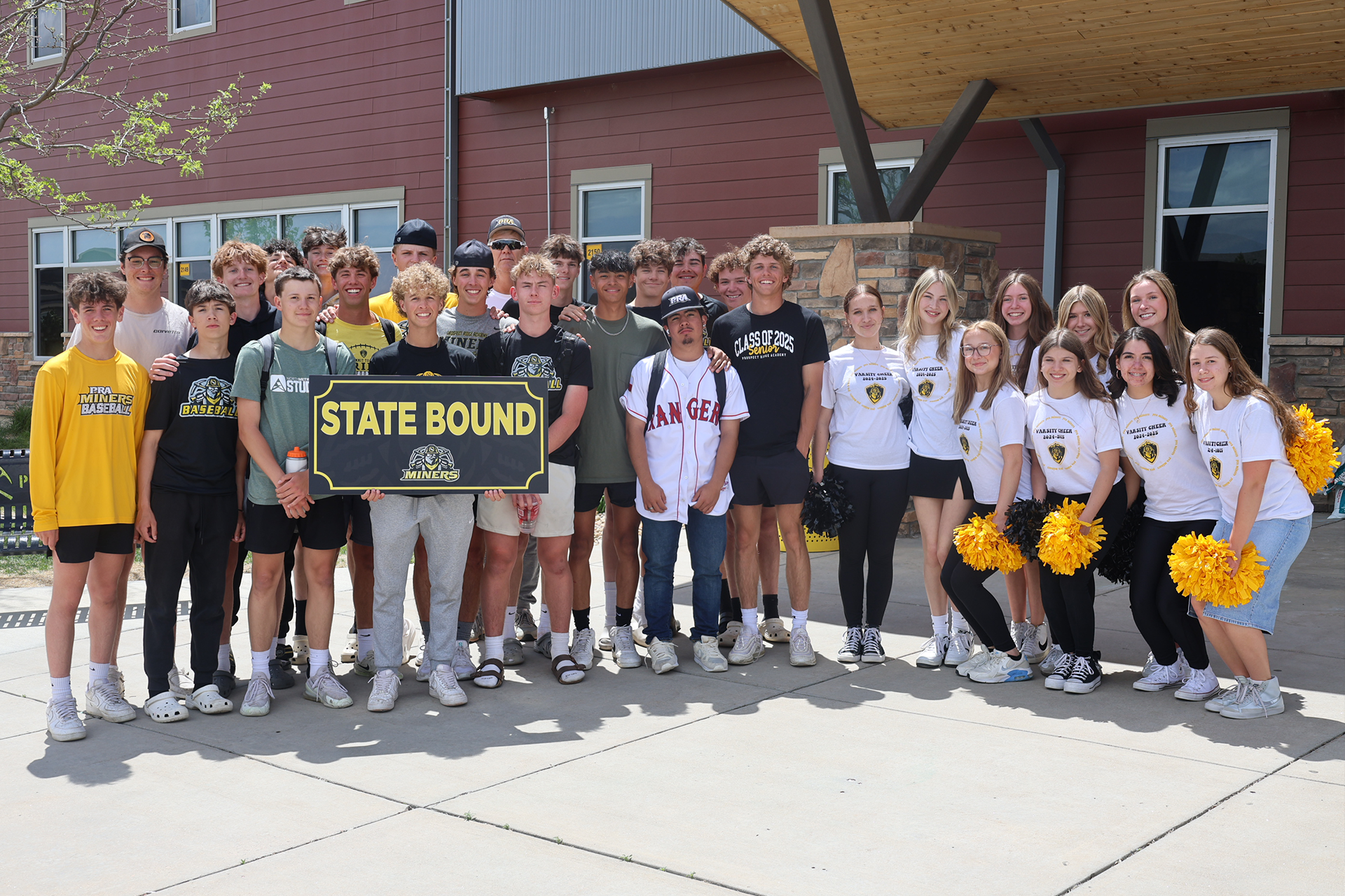 2025 Baseball Team with Cheerleaders