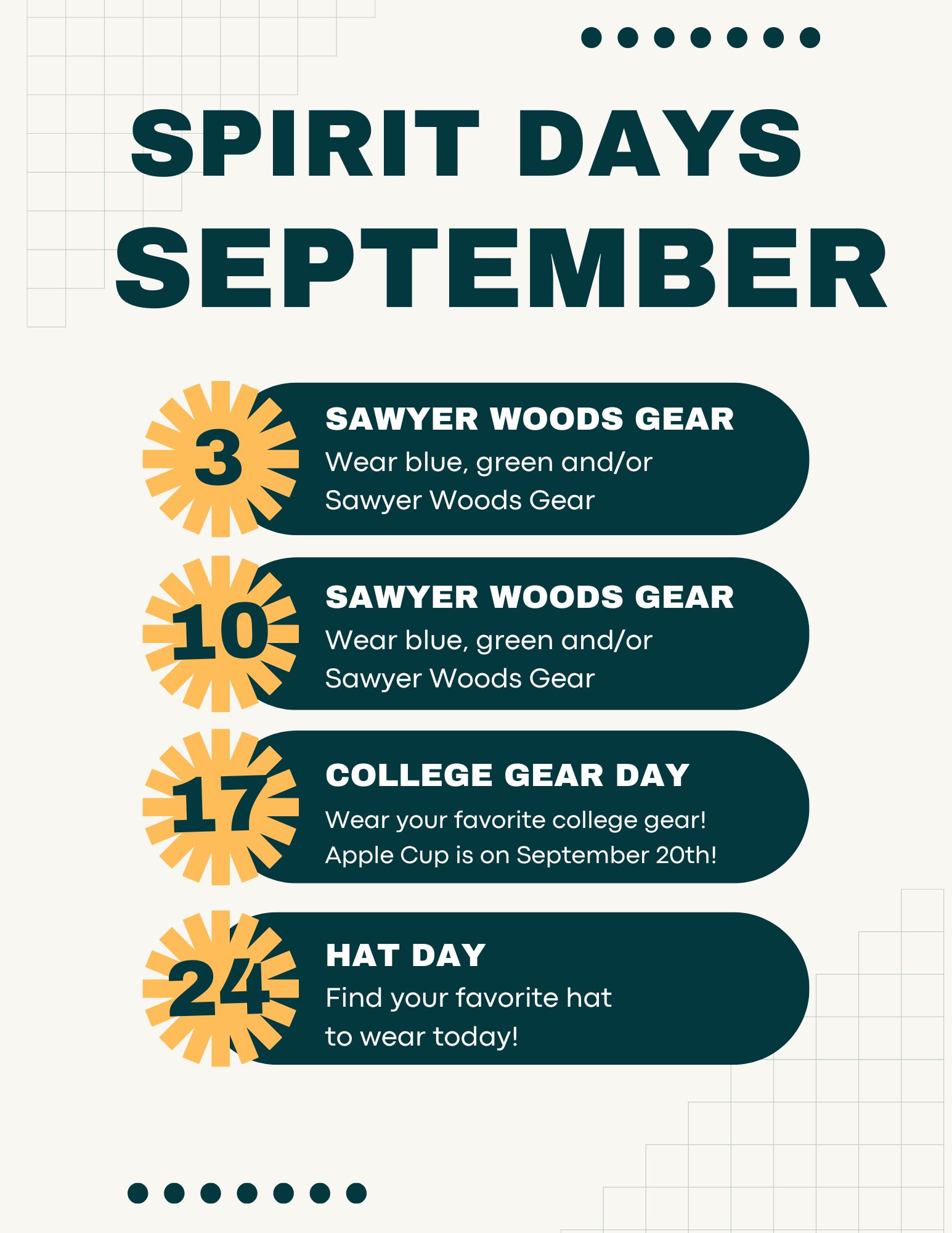 Sept Spirit Days