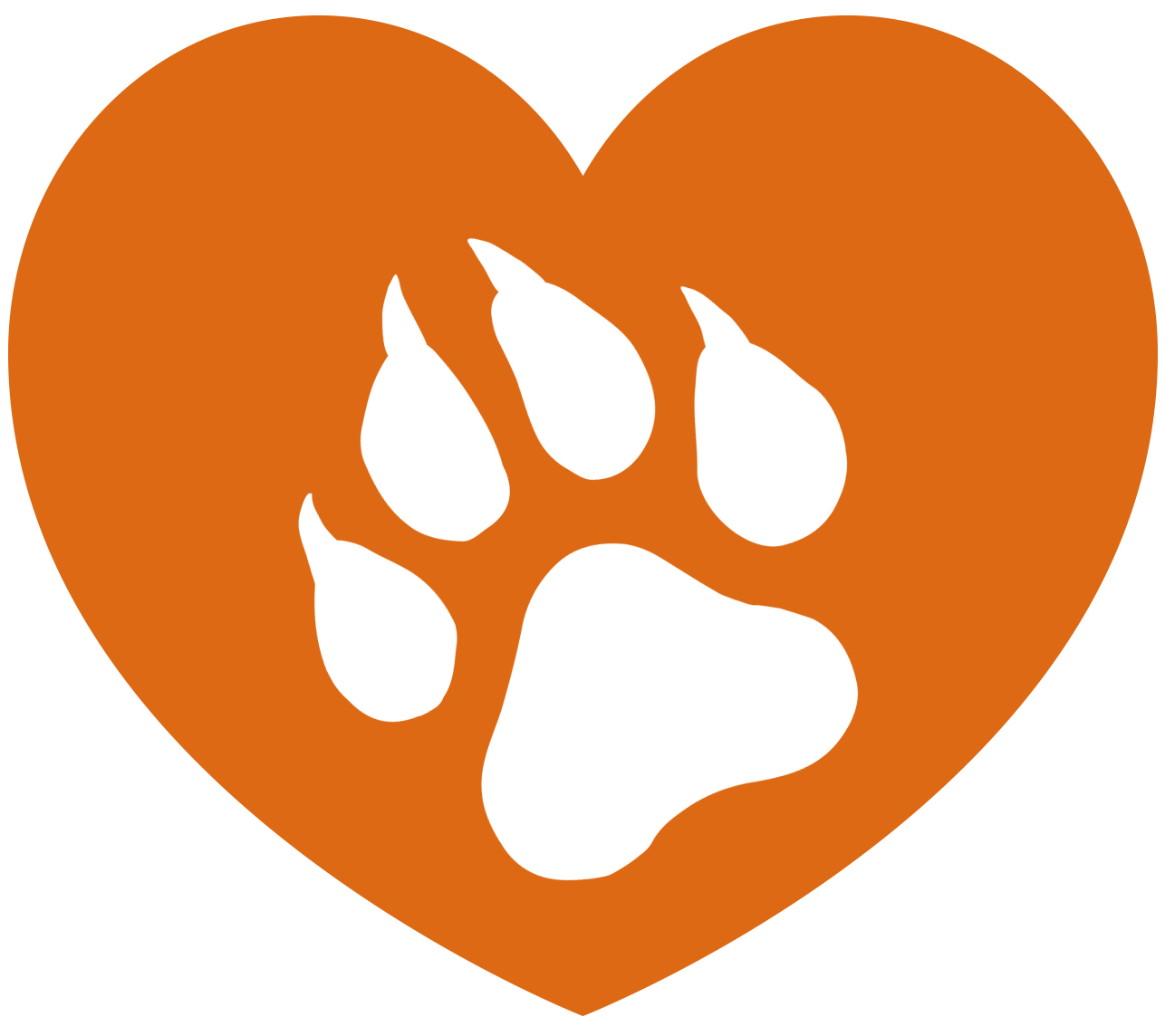 paw in heart