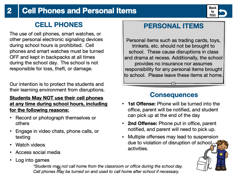 Cell Phone Policy