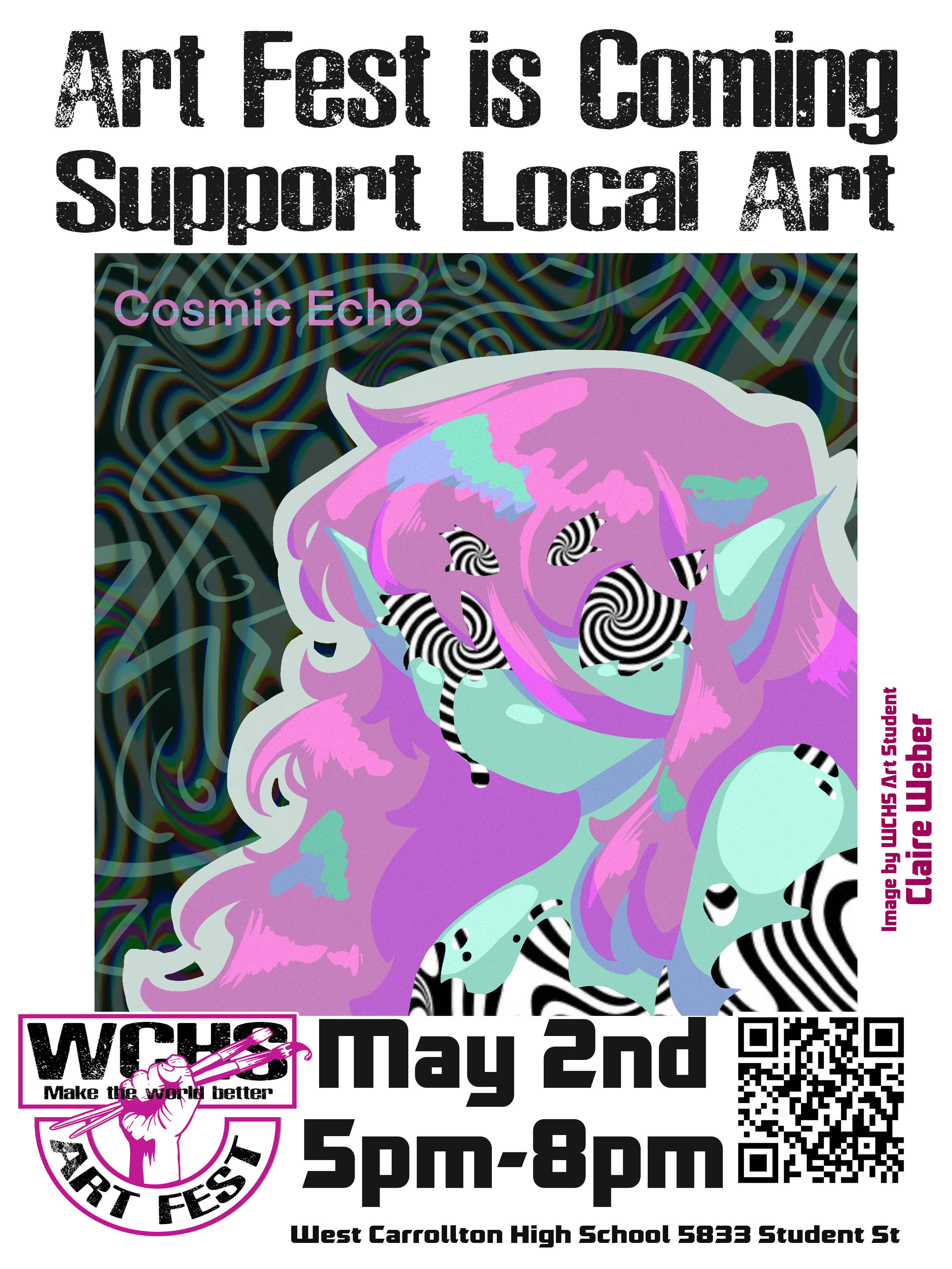 Student Produced Art Fest Flyer