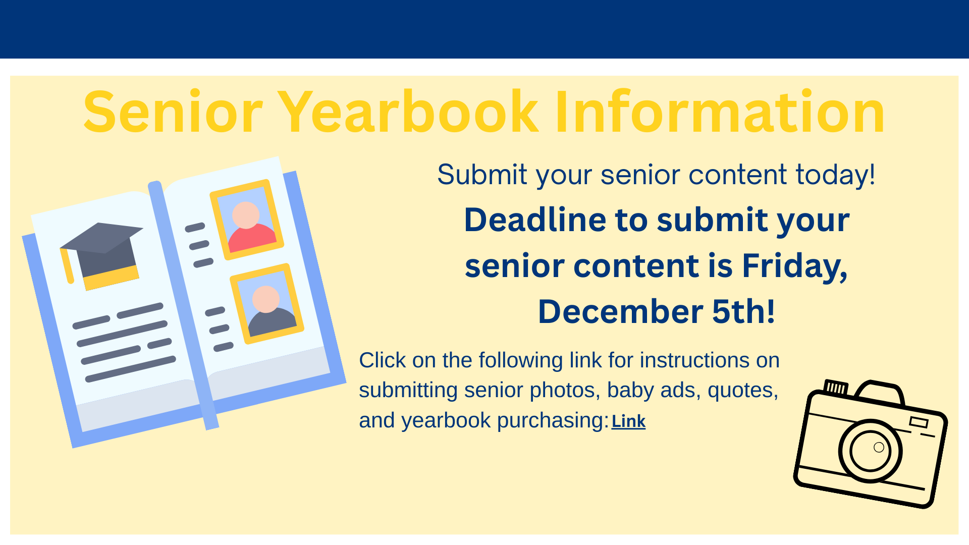 Senior Yearbook Info