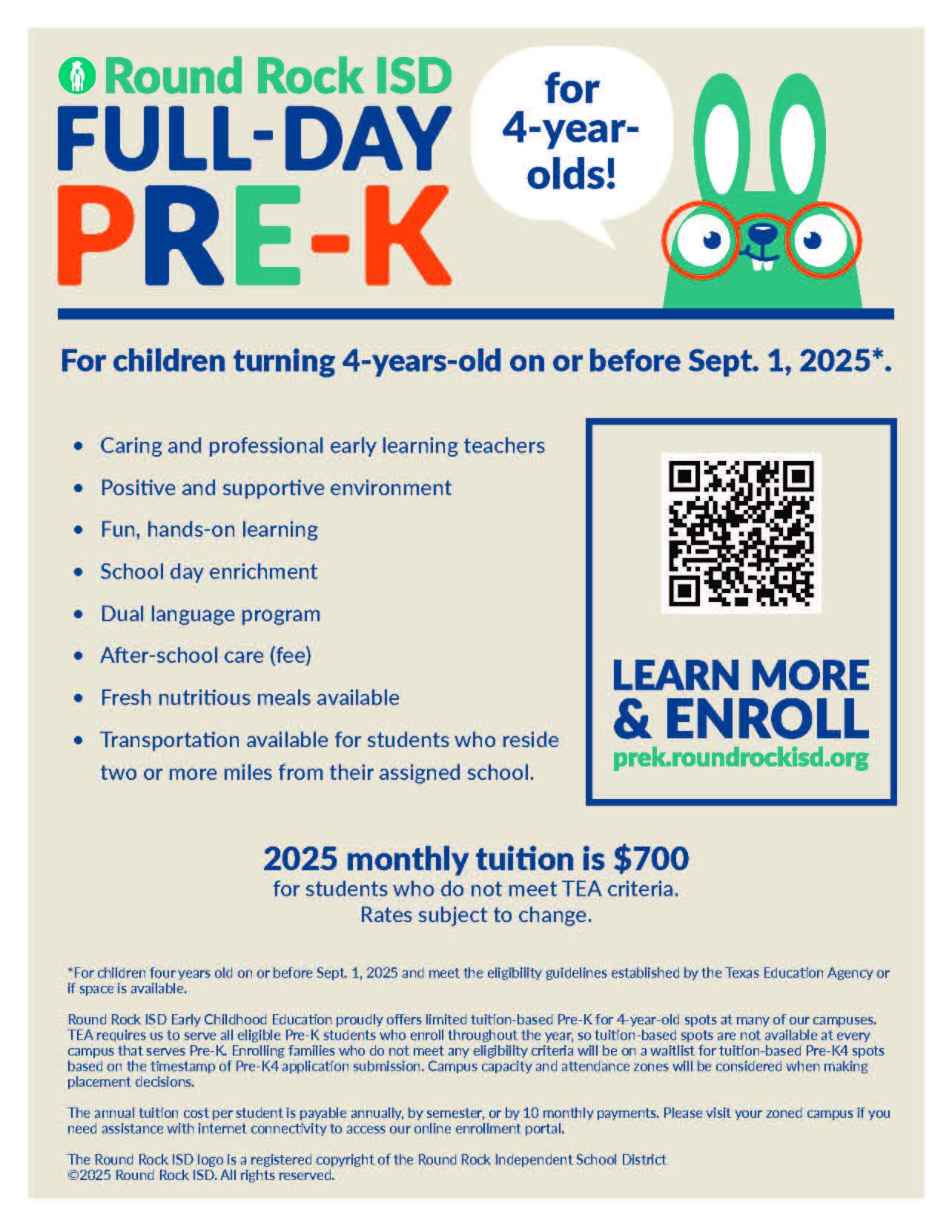 Full-Day Pre-K Flyer