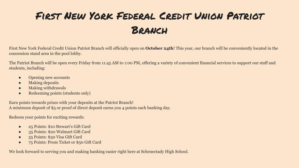 school bank