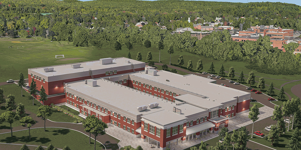 Artist's rendering of the new middle school