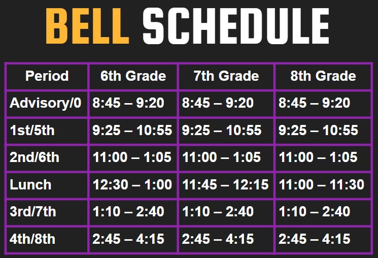 Bell Schedule
