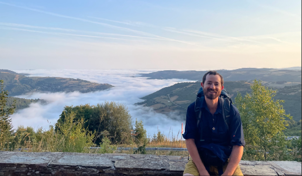 meet mr. ward - here is a picture of mr. ward on his 500 mile walk