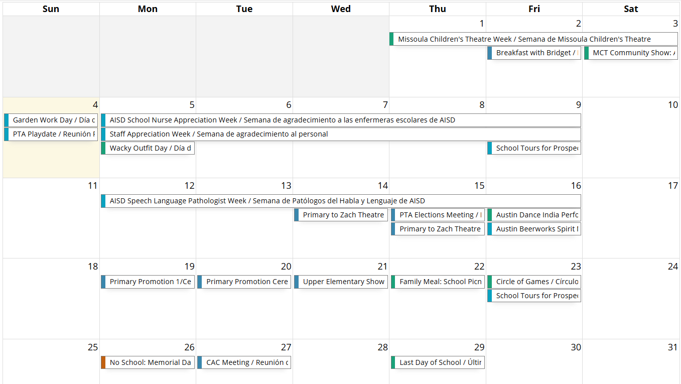 Picture of calendar