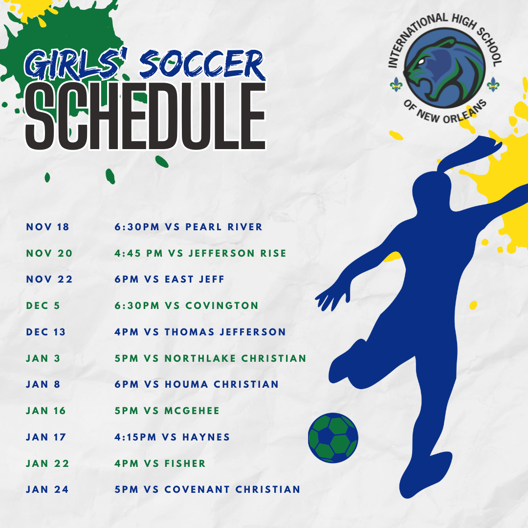 girls soccer schedule