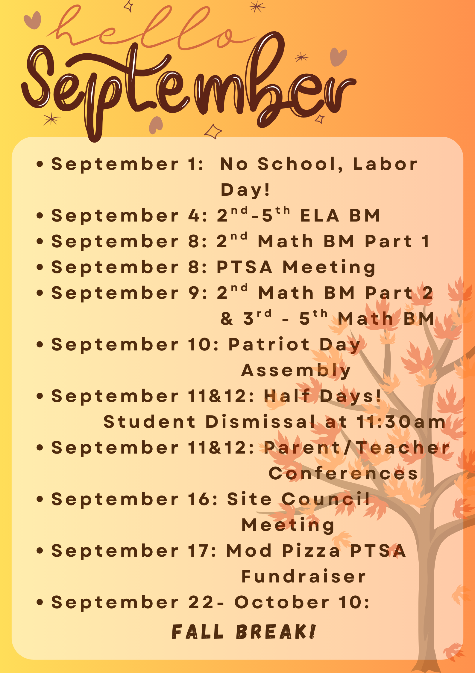 September Events
