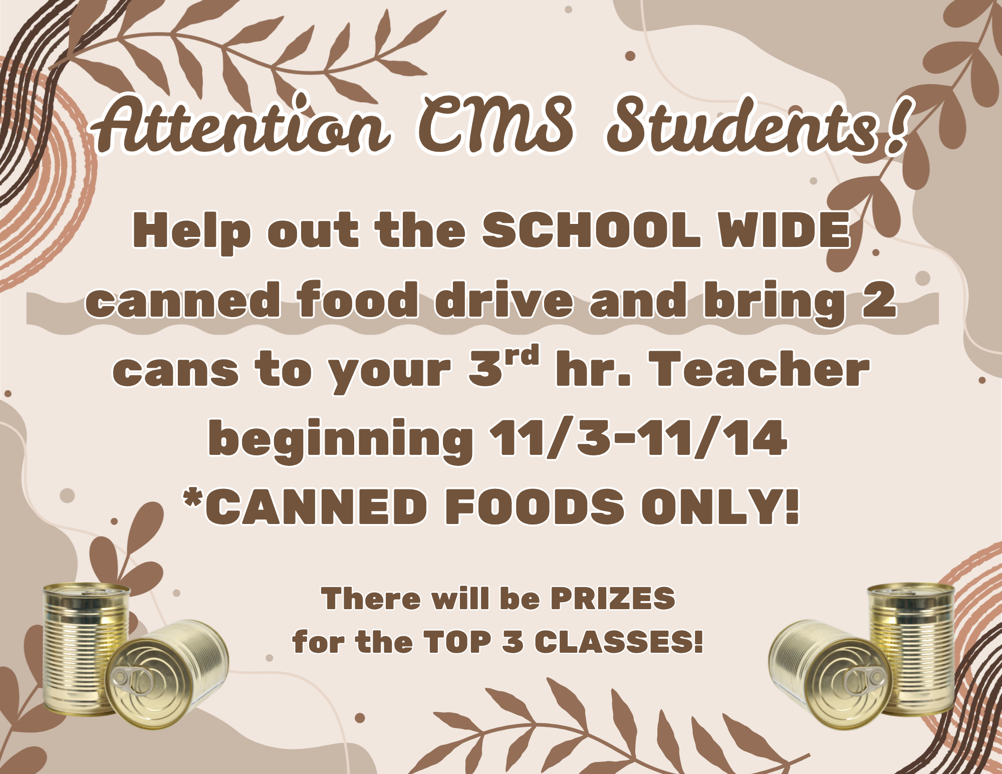 canned food drive