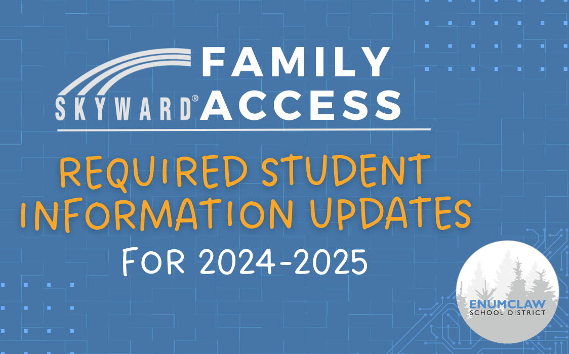 Required Student Information Updates for 2024-2025